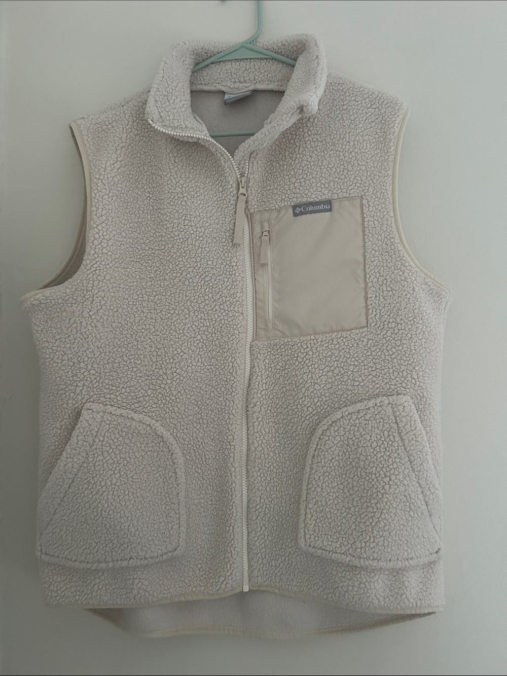 Columbia Ivory Sherpa Fleece Vest